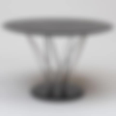 Ebonized Wood, Chrome and Granite 'Cyclone' Style Table (preview)