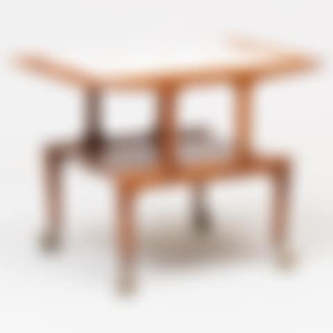 Mid Century Tile Top Rolling Serving Cart (preview)