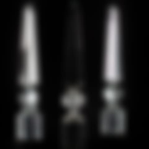 Three Modern Glass Elephant Obelisks (preview)