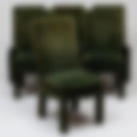 Set of Six Milo Baughman for Thayer Coggin Upholstered Side Chairs (preview)