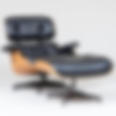 Charles and Ray Eames for Herman Miller Walnut and Leather Upholstered '670' Lounge Chair and '671' Ottoman (preview)