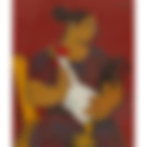 WOMAN WITH COCKEREL (preview)