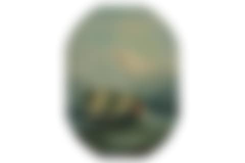 The junk fighting against strong winds and dark waves (preview)