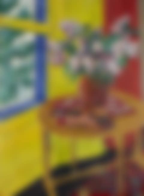 Still life with flowers and violin (preview)