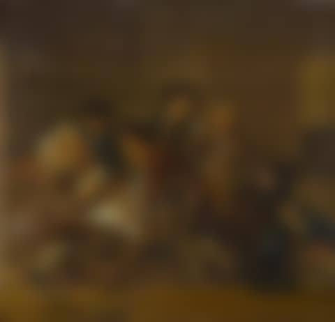 Figures reading and merrymaking in an interior (preview)