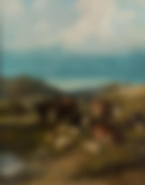 Cattle and sheep at a watering place (preview)