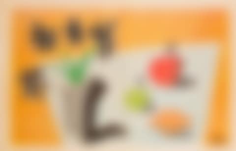Two Apples, One Lemon and Four Flowers (preview)