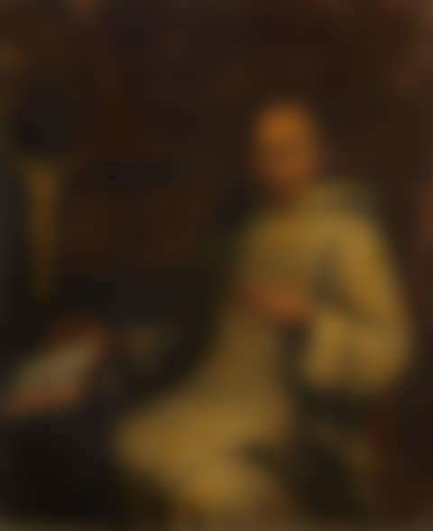 Portrait of a Dominican friar seated three-quarter length turned to the left holding a book (preview)