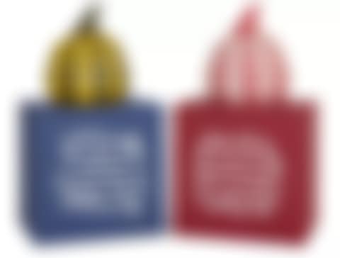 Pumpkins: red and white; yellow and black (preview)