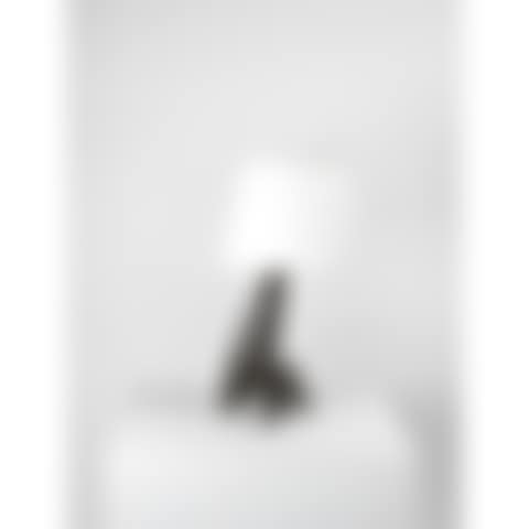 A mat-black enamelled earthenware table lamp (preview)