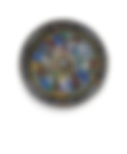 A CIRCULAR LIMOGES ENAMEL CHARGER DEPICTING THE STORY OF PSYCHE  (preview)