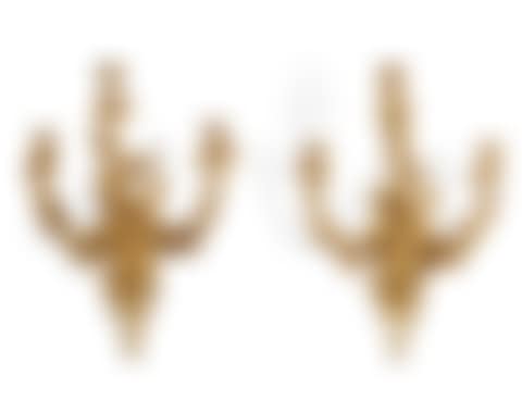 A PAIR OF ITALIAN ORMOLU THREE-BRANCH WALL-LIGHTS (preview)