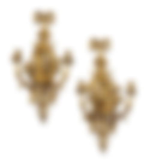 A PAIR OF LOUIS XVI ORMOLU FIVE-LIGHT WALL-LIGHTS (preview)