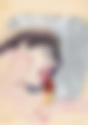 Portrait with an ice cream licker against a silver background (preview)
