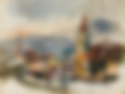 Village view with church (preview)