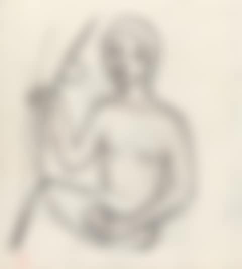Mixed lot: boy and girl (two drawings) (preview)