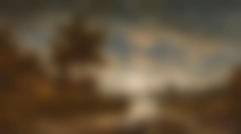River landscape at full moon (preview)