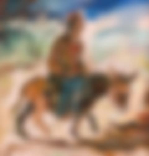 Rider on a donkey in Split (preview)
