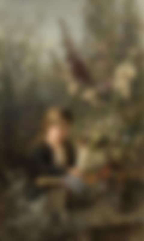 Girl with a white rabbit (preview)