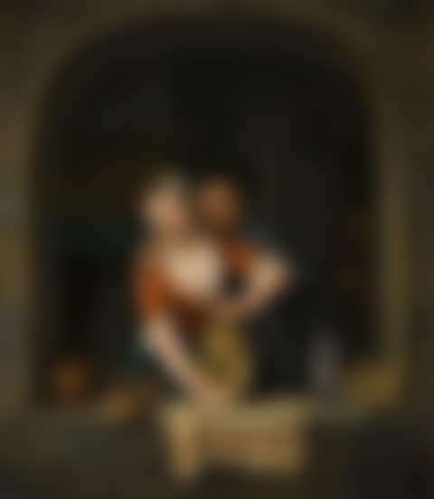 Liebespaar in einem Fenster (preview)