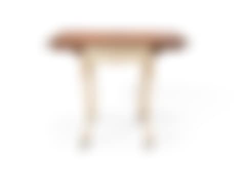 A GEORGE III SATINWOOD AND MARQUETRY WHITE-PAINTED AND PARCEL-GILT PEMBROKE TABLE (preview)