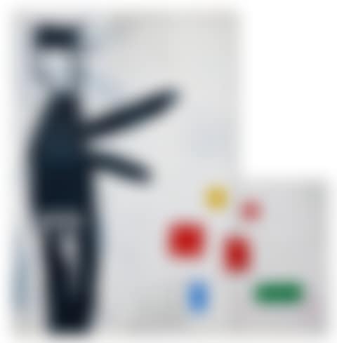Abstract Painting with Policeman (preview)