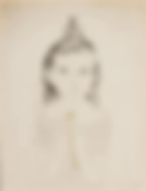 Little Girl With Top Knot, Holding A Bird (preview)