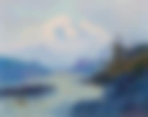 "Mount McKinley from the Rapids of the Tokositna River" (preview)