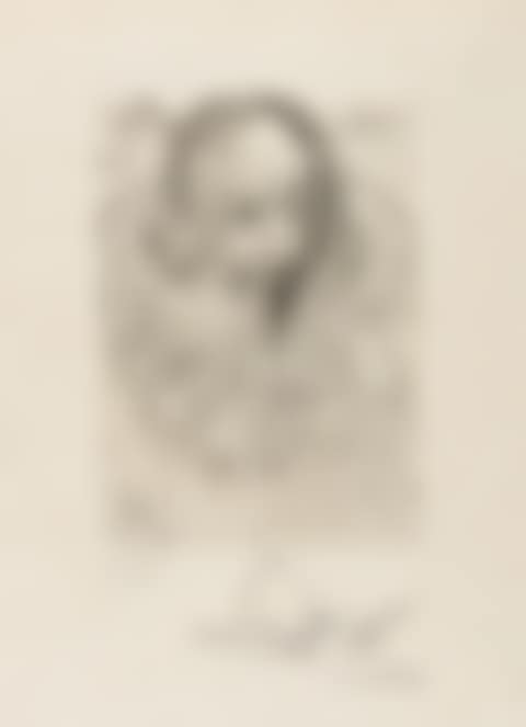 El Greco & Cervantes (from Cinq Portraits Espagnols) (M&L 152b & 150b; Field 65-7-E&B) (preview)