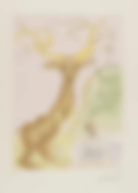 The Stag Reflected in the Water (from La Fontaine"s Bestiary Dalinized) (M & L 659; Field 74-1-G) (preview)
