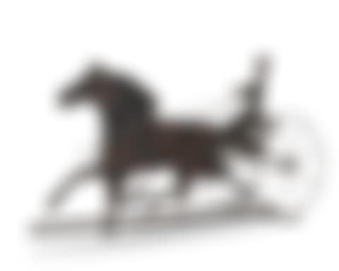 A copper horse and sulky weathervane (preview)