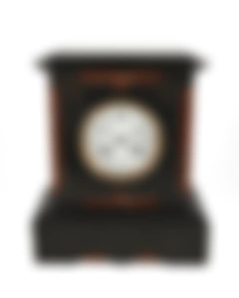 A Victorian slate and marble mantle clock (preview)