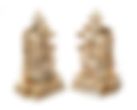 A pair of Chinese bone veneer imperial figures (preview)