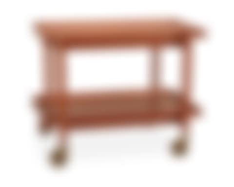 A Danish modern extendable teak tea cart (preview)