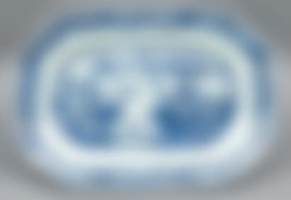 Octagonal blue and white display stand China (preview)