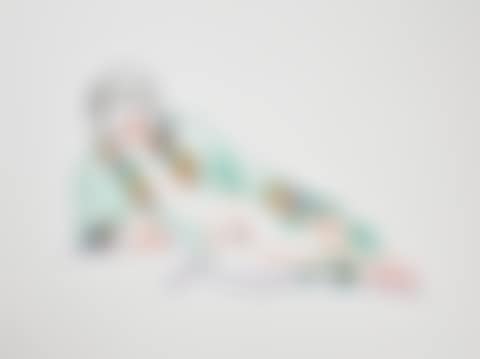 Monica Lying On One Elbow With Robe (preview)