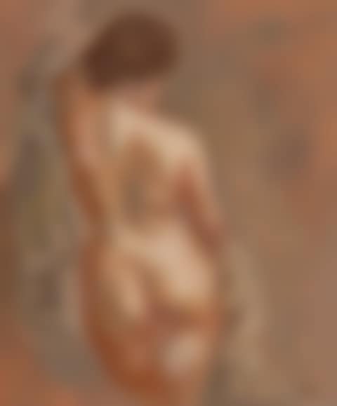 Gray and Pink Standing Female Nude (preview)