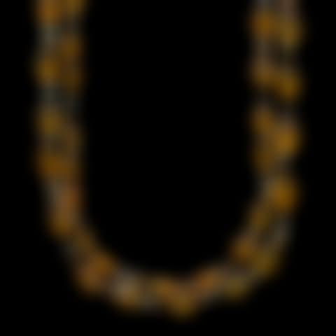 Rope-Length Fire Opal and Black Opal Bead Necklace (preview)