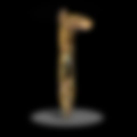 Rare Petrified Silicated Wood Limb with Cross Branch--"The Starfire Staff" (preview)