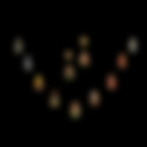 Suite of Thirteen Black Crystal Opals (preview)