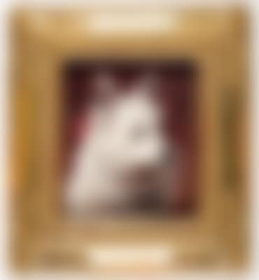 Ein Spitz mit rosa Masche (preview)