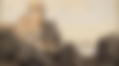 Ruine Weitenegg in der Wachau mit dem Stift Melk im Hintergrund (preview)