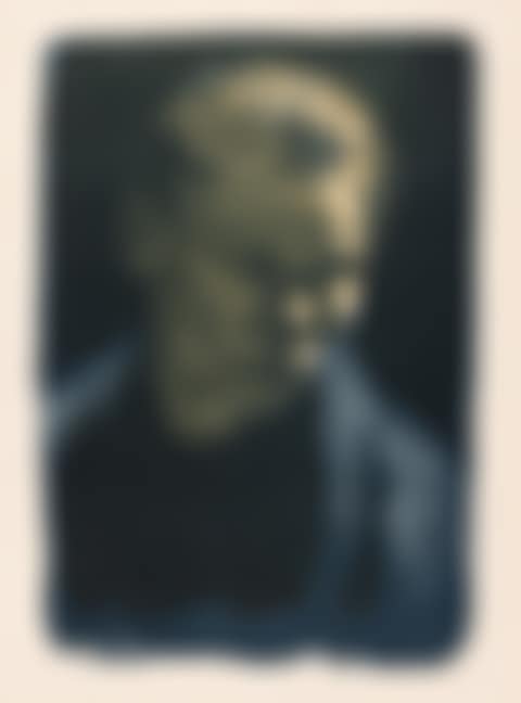 Brustbild einer Arbeiterfrau mit blauem Tuch (preview)