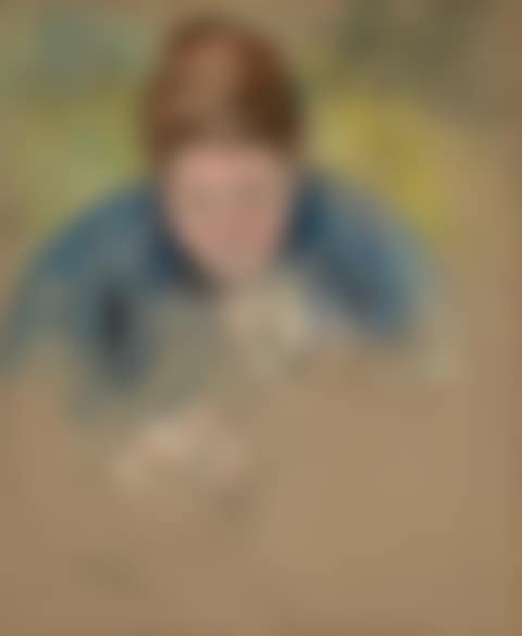 Stout Mother Trying to Awaken Her Baby (Femme se penchant sur un bébé) (preview)