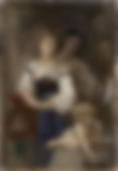 Etude pour L'amour à la fontaine ou Le Secret (preview)
