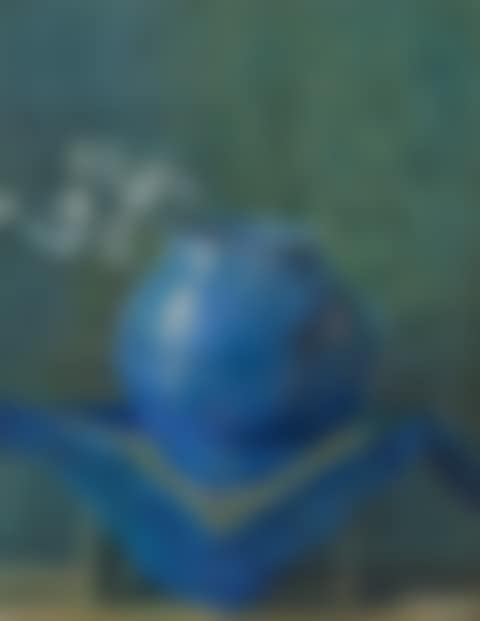Stilleben Eines Silberblattes in Blauer Vase (Still Life of a Moneyplant Branch in Blue Vase) (preview)