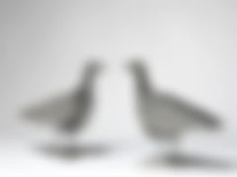 Paire de bougeoirs "Oiseau d'argent" (preview)