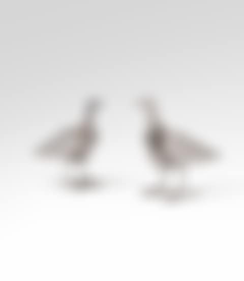 Paire de bougeoirs Oiseau d'argent (preview)