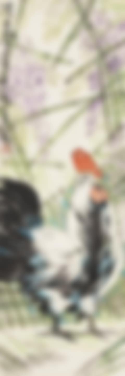 Rooster and Wisteria (preview)