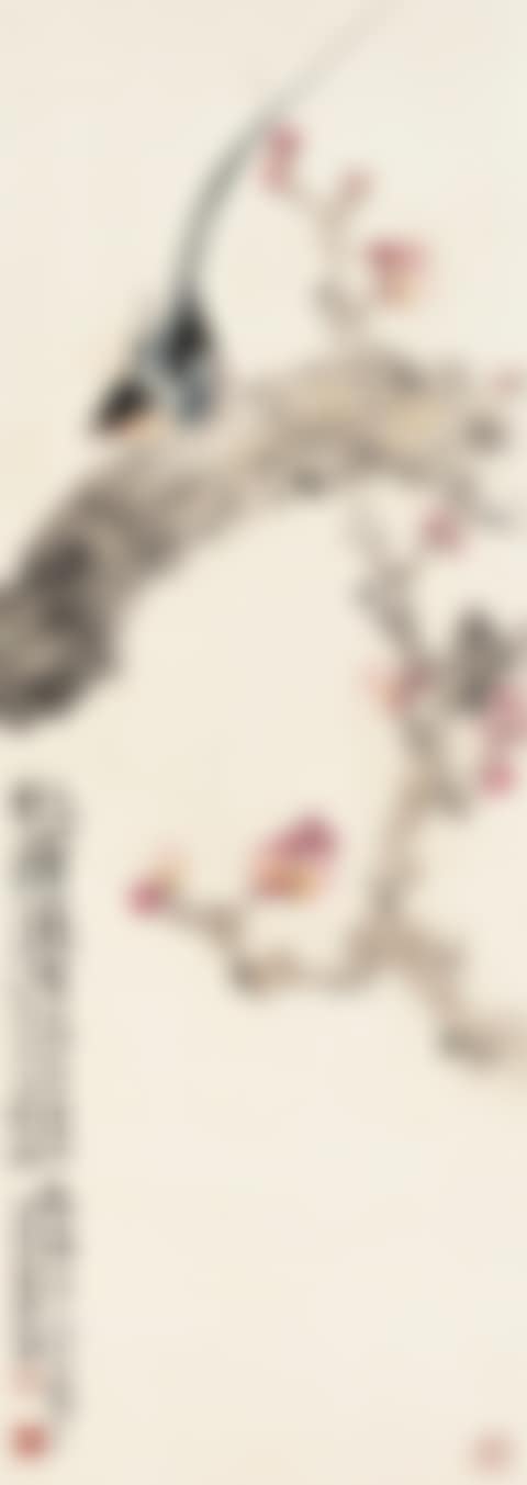 Flycatcher on Prunus (preview)